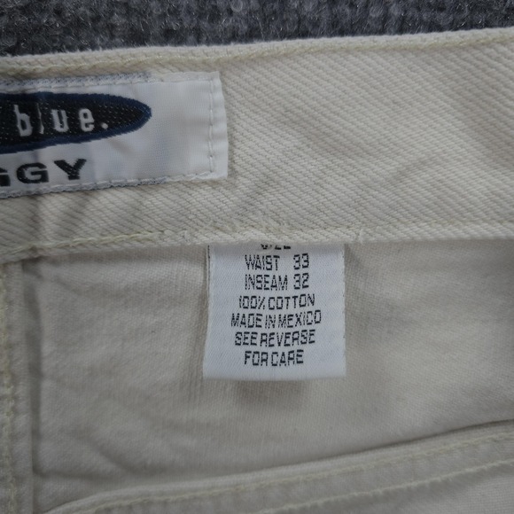 Vintage Anchor Blue Jeans Mens 32x31 White Denim Baggy Skater Grunge Y2K - Picture 5 of 16